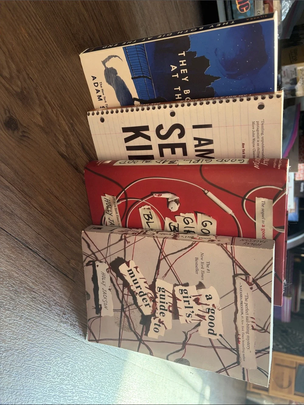 Set of 4 Young Adult Paperback Novels – Red, White, Blue Covers